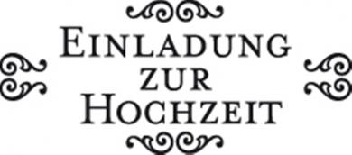 Stempel 4x9cm, Einlzur Hoch 