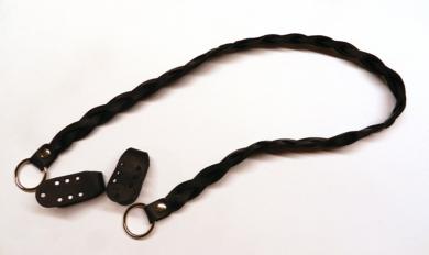 Griff 96x2 cm, leder schwarz 