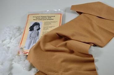 Tricotstoff, extra fein h'beige SB 25cm 