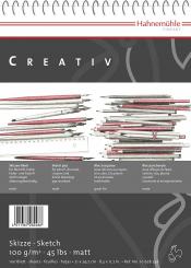 Skizzenblock  Creativ A3 spiralisiert, 100 g/m², 100 Blatt, m 