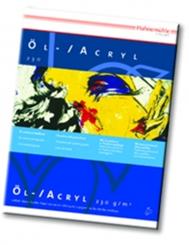 Öl- u. Acrylmalblock 24x32cm 10 Blatt, 230 g/m² ''ÖL'' 