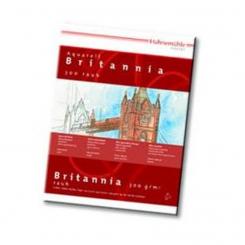 Aquarellblock Britannia rauh 300g/m², 24x32cm, 12 Blatt, naturwei 