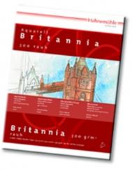 Aquarellblock Britannia matt 300g/m², 24x32cm, 12 Blatt, naturwei 