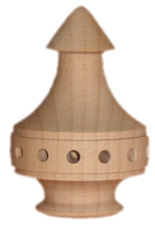 Pyramidenkopf groß, 14 Löcher H 9,5cm 