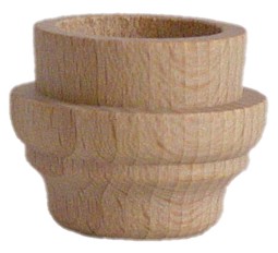 Lichtertülle 20mm Höhe:26mm aus Holz 