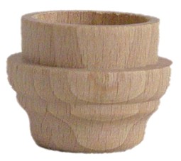 Lichtertülle 22mm hoch 27mm aus Holz 