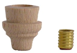 Lichtertülle 14mm hoch 28 mm gebohrt für Fassung E10 1246 