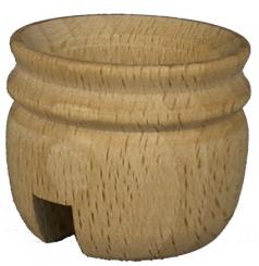 Lichtertülle 20mm Tulpe gesch Nut 6mm Holz 24mm hoch 