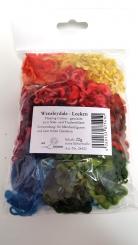 Wensleydale Schaflocken bunt zum Nass-u.Trockenfilzen 