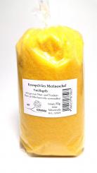 Filzwolle fein Gelb, 50g Krempelvlies aus reiner Schurwolle v 