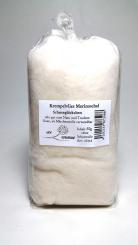 Filzwolle fein Weiß, 50g Krempelvlies aus reiner Schurwolle v 