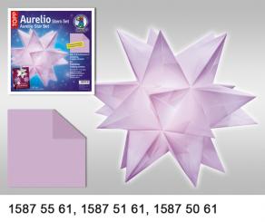 Faltblätter Aurelio-Stern-Set 30x30cm, 33 Faltblätter, 115g 