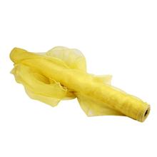 Organzastoff gelb, 10m, Breite 50cm 