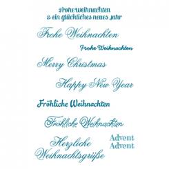 SILIKONSTEMPEL SCHRIFTEN WEIHN 10 X 18,5 CM 