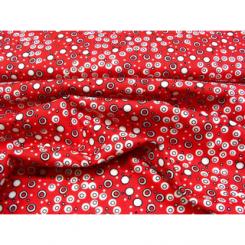 Stoff Black Tie Affair, rote Punkte 100% Baumwolle , Breite 115cm 