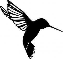 Silhouet Schablone 15x15cm Little Birdie 