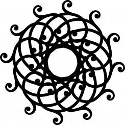 Silhouet Schablone 15x15cm Mandala 