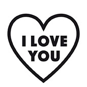 Keksstempel I love you 6cm 