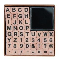 Stempelset ABC und Zahlen I 