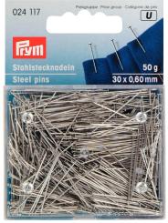 Prym Stecknadeln ST 0,60 x 30 mm silberfarbig  50 