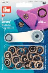 Prym NF-Druckknopf Jersey MS 18 mm altmessing  6 