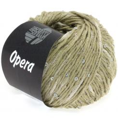 Opera, Farbe 008, schilf  Lana Grossa,Bändchen mit Pailletten 