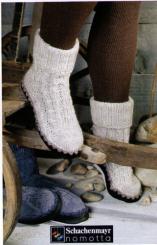 Handarbeitsartikel Ledersohlen für Hüttenschuhe Gr.30-35 
