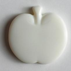 Kinderknopf, 14mm,Apfel weiss Color 11 