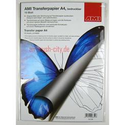 Transferpapier A4, 10 Bogen bedruckbar 