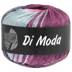 Di Moda, Hellgrau/Rosa/Pflaume/Blau-  Lana Grossa, Bändchengarn , violett 