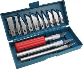 Präzisions- Messersatz 13 Klingen und 3 Griffe 