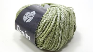 Wolle Denim, Grün/Weiß Lana Grossa 