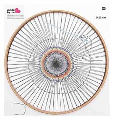 Webrahmen rund 29 cm mit Schlitzen 