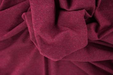 Elastisches Bündchen meliert, Jenaro bordeaux,  Breite 90cm 