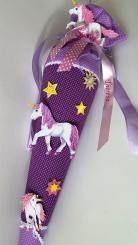Schultüte Einhorn, Bastelset mit 80cm Innentüte 