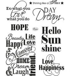 Silikon-Stempel Sprüche I 14x18cm 