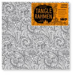 Tangle Rahmen 20x20cm, Blüten und Blätter 