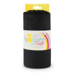 SuperSoft Plüsch Stoff SHORTY 1,5mm Florlänge, 50x150cm, schwarz 