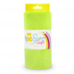 SuperSoft Plüsch Stoff SHORTY 1,5mm Florlänge, 75x100cm, hellgrün 