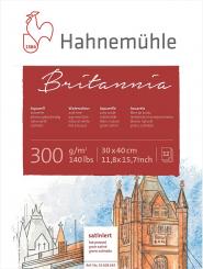 Aquarellblock Britannia, 30x40cm 12 Blatt,300g/m², satiniert 