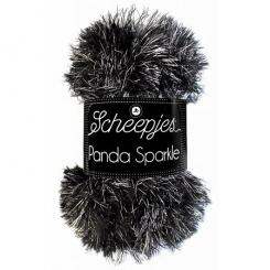 Scheepjes Panda Sparkle, Farbe 353 Black Diamond   schwarz/silber 