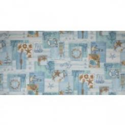 Polyester Marcos, Rips,Maritim blau Breite 140cm 