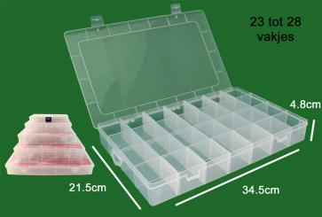 Nähfaden-Box für 23-28 Spulen 34,5x21,5x4,8cm 