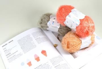 Creative Bubble Häkelset Eiskugel mit Anleitung, Garn und Smileyknopf 