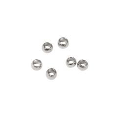 Rayher Quetschperle, platin, I: 0,8mm ø, A: 1,5mm ø, SB-Btl 40Stück 