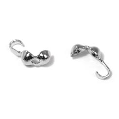 Rayher Quetschkalotte, 3mm ø, platin, SB-Btl 8Stück 