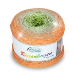 Regenbogen Metallic, Farbe 132 Sandelholz, mit Glitzerfaden 