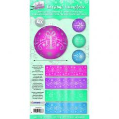 Schrumpfbanderolen Frozen Forest 4 Motive f.Kugeln m.8cm Durchmesser 