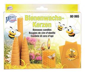 Bienenwachs-Kerzen-Set 100 % reines Bienenwachs 