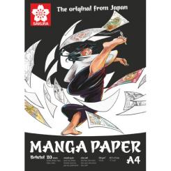 Sakura Manga Papier A4, 250 g, 20 Blatter, FSC-MIX 